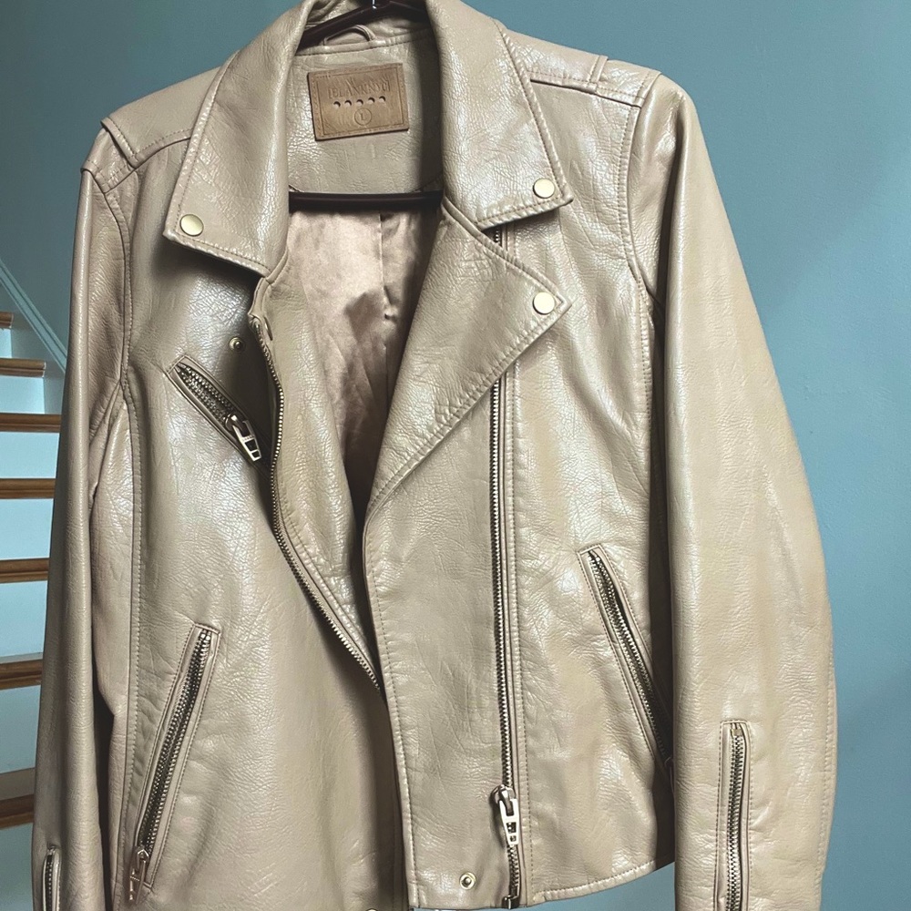 BLANK NYC Moto Jacket Tan